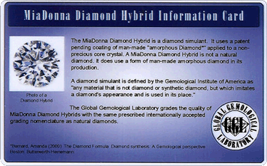 Diamond Hybrid® certified authentication card