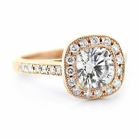 Luxury Diamond Accented Ring with Lab Grown Diamond