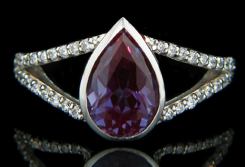 Alexandrite Gemstone Engagement Ring