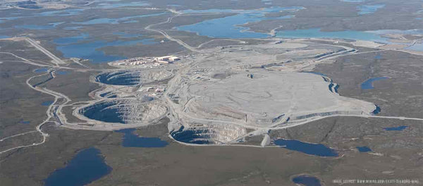 Diamond Mining Canadian Mine process avoided in lab grown diamonds