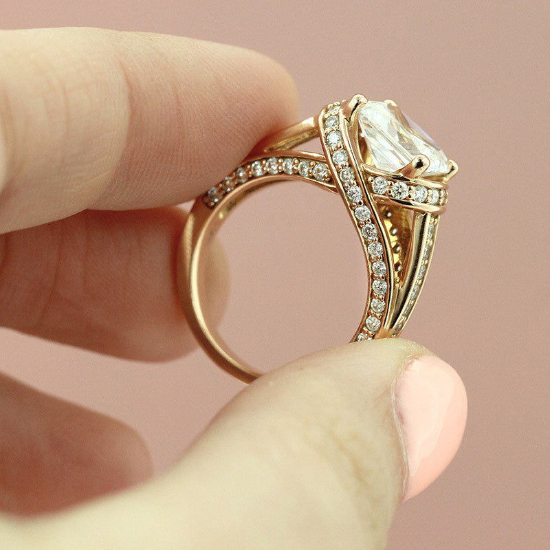 Kaden Accented Vintage Engagement Ring
