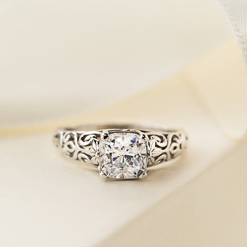 Tory Solitaire Vintage Engagement Ring